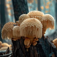 Süngomba / Oroszlánysörény gomba (Hericium erinaceus)