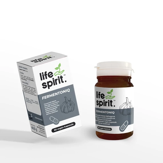 Life Spirit Fermentoniq Fermentált fekete fokhagyma kivonat kapszula 60 db