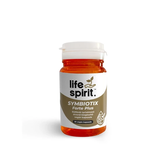 Life Spirit Symbiotix Forte Plus élőflórát és posztbiotikumokat tartalmazó étrend-kiegészítő kapszula 30 db