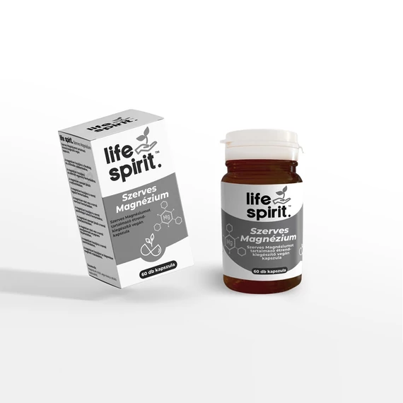 Life Spirit szerves magnéziumot tartalmazó étrendkiegészítő kapszula 60 db