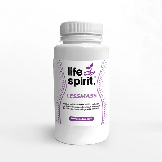 Life Spirit Lessmass Ördögnyelv kivonat, Utifűmaghéj, Zöldtea és Zöldkávé tartalmú étrendkiegészítő kapszula 90 db